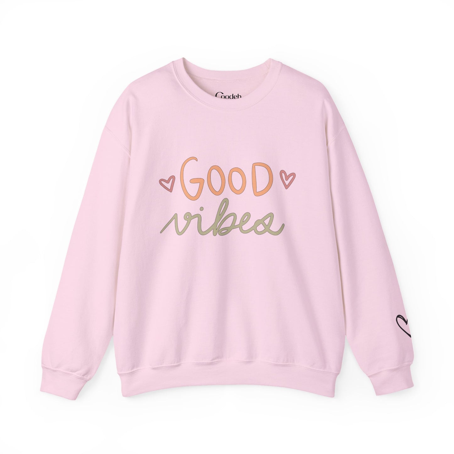 Good Vibes Crewneck Sweatshirt front design