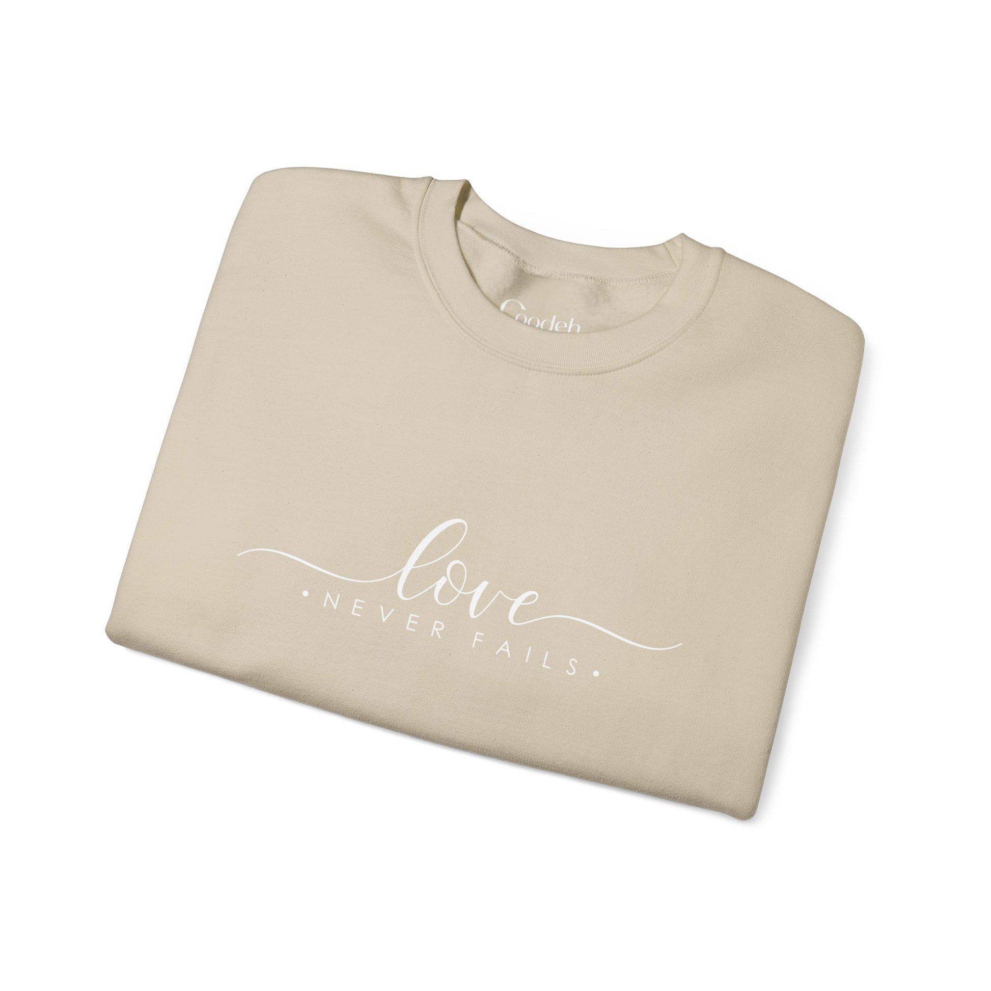 Love Never Fails Crewneck Sweatshirt everyday outfit