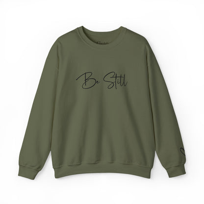 Be Still Graphic Crewneck Sweatshirt cozy lifestyle wear