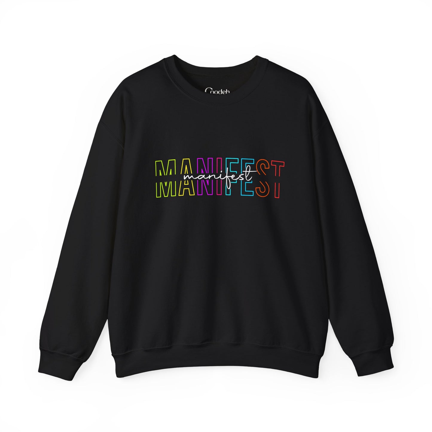 MANIFEST Graphic Crewneck Sweatshirt front design