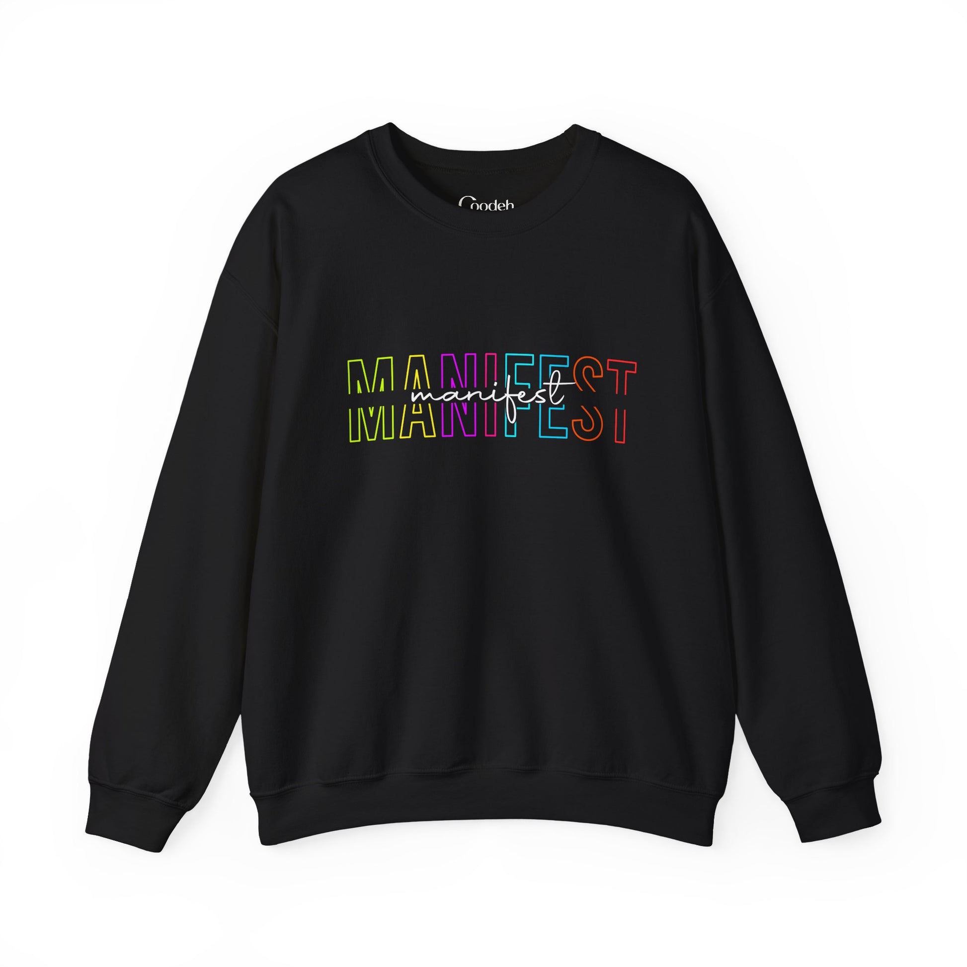 MANIFEST Graphic Crewneck Sweatshirt front design