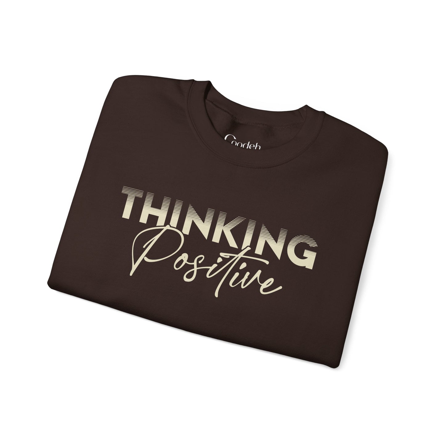 Thinking Positive Crewneck Sweatshirt white color variant