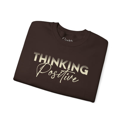 Thinking Positive Crewneck Sweatshirt white color variant