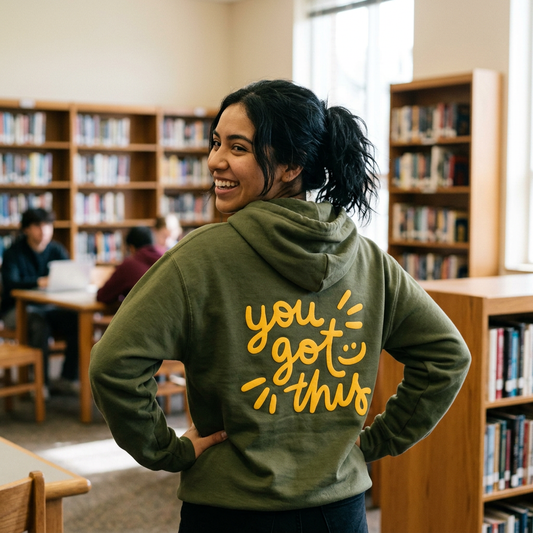 You Got This Inspirational Fleece Hoodie with motivational graphic