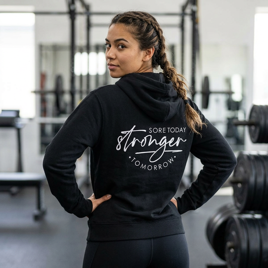 Soar Today Stronger Tomorrow Hoodie oversized casual look
