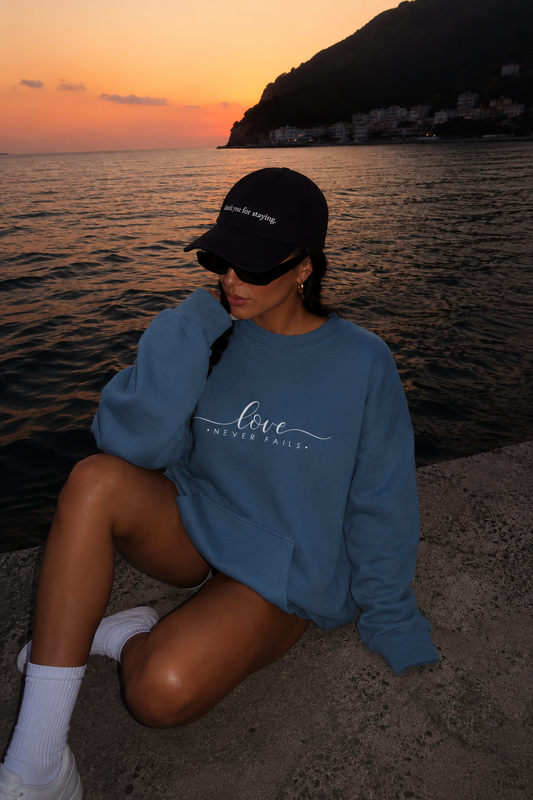 Love Never Fails Sweatshirt