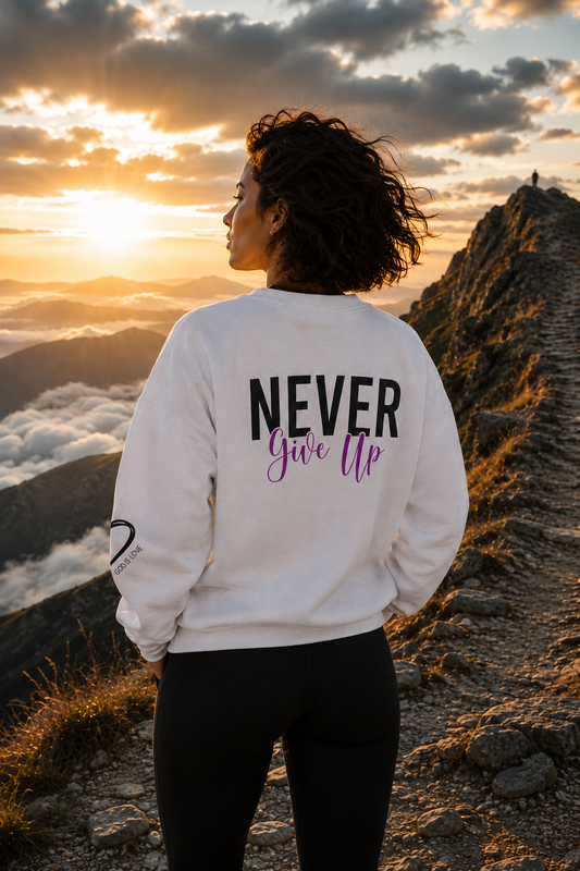 Never Give Up Sweatshirt