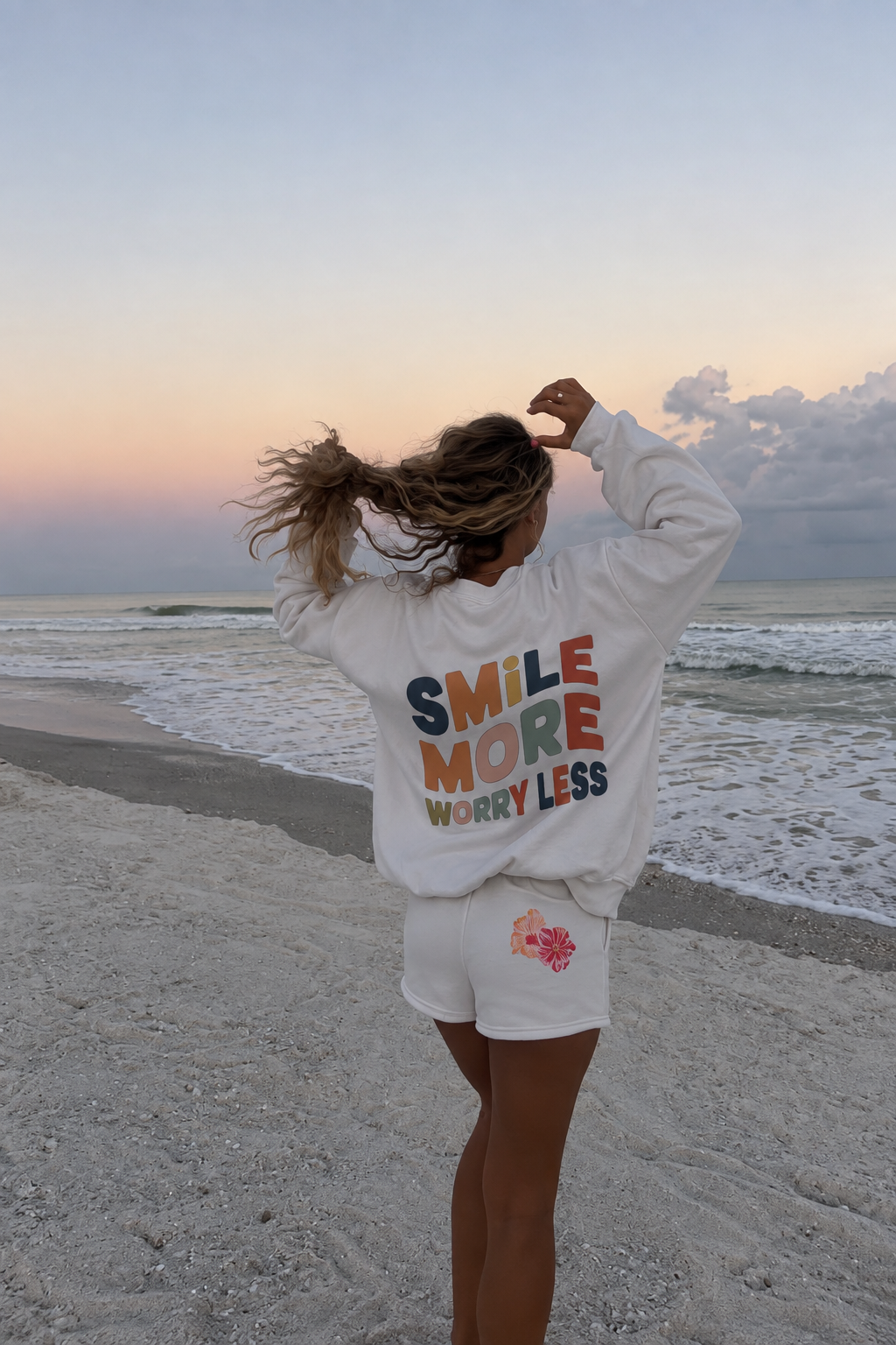 Smile More, Worry Less Sweatshirt