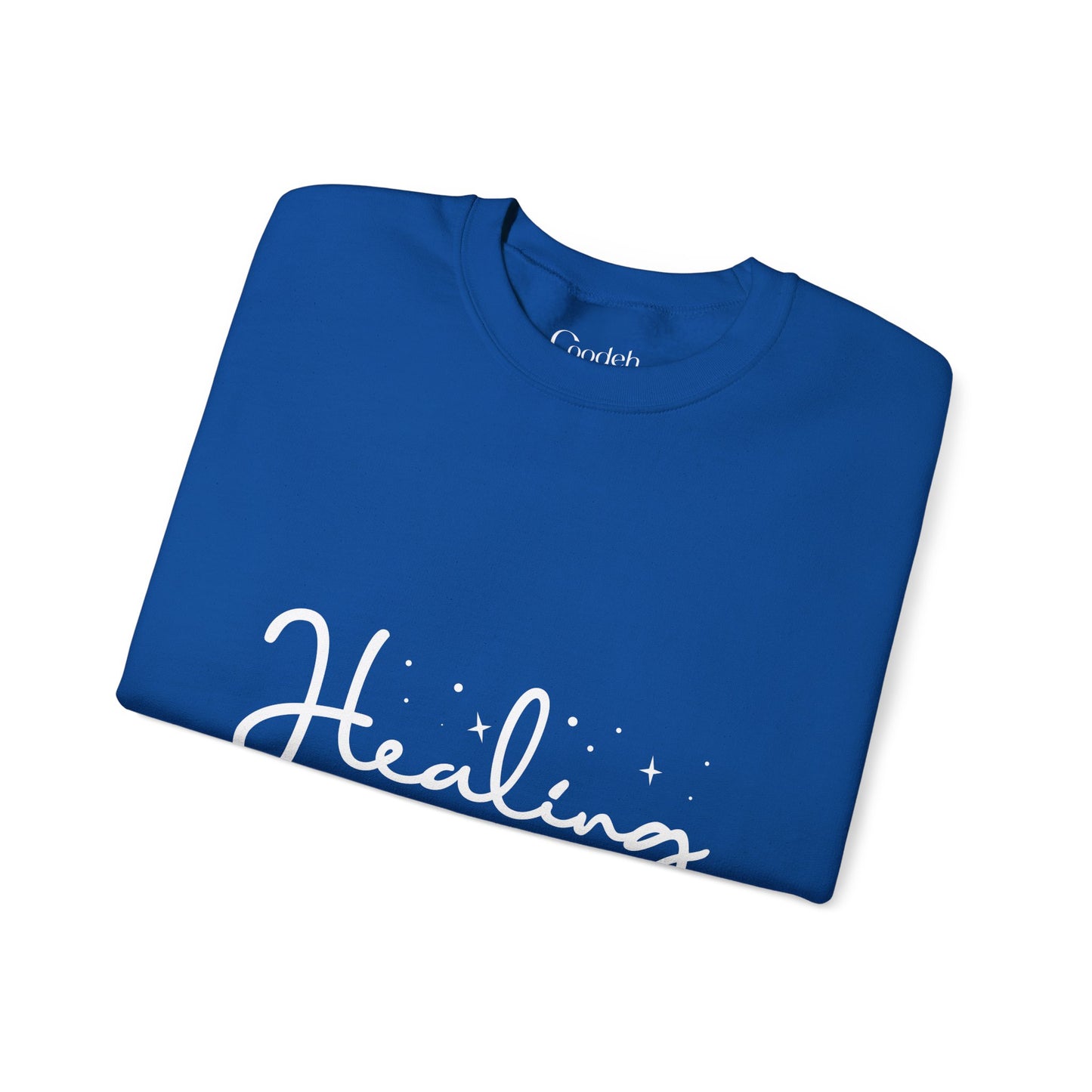Healing Life's About Change Crewneck Sweatshirt white color variant view