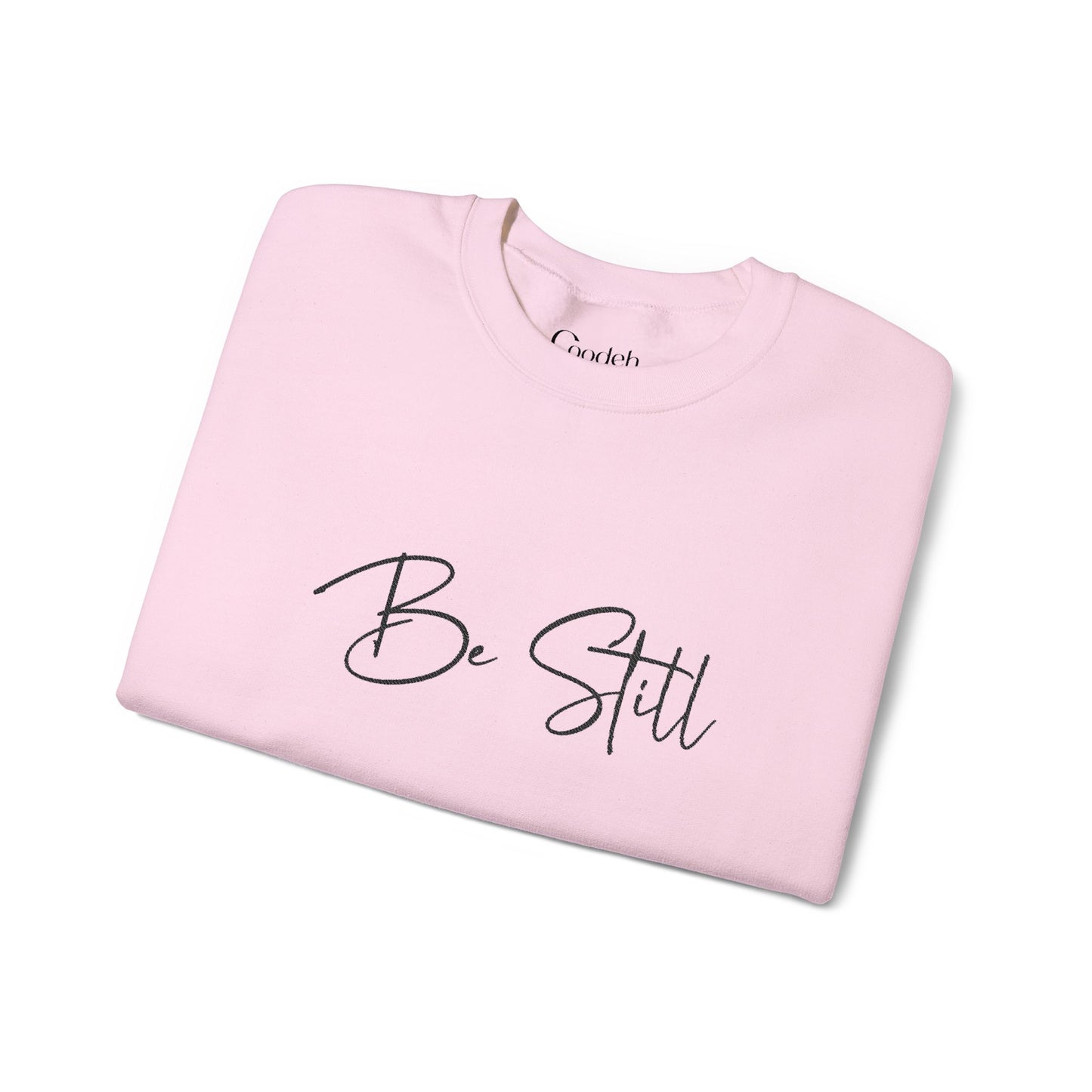 Be Still Graphic Crewneck Sweatshirt black color option