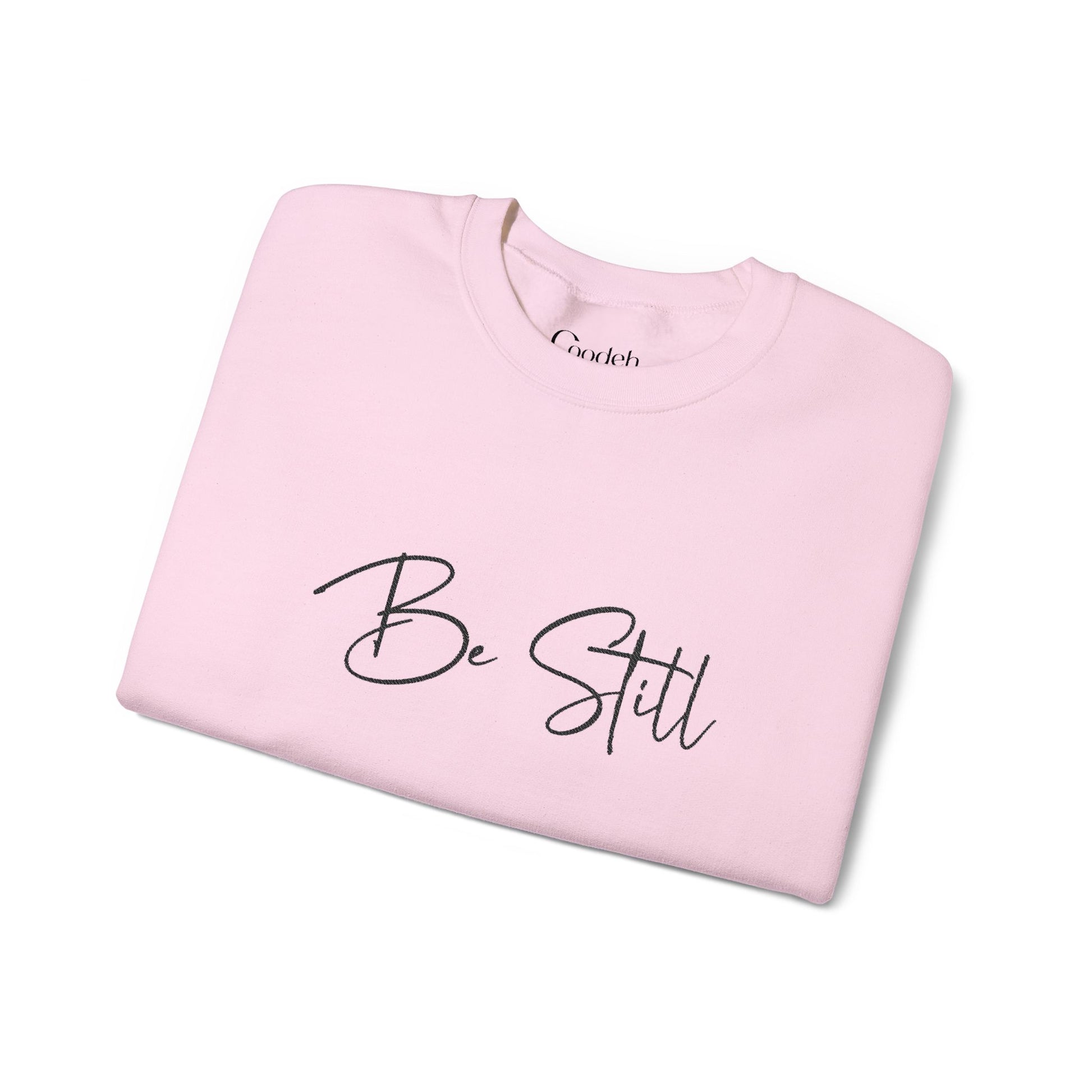 Be Still Graphic Crewneck Sweatshirt black color option