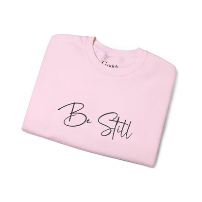 Be Still Graphic Crewneck Sweatshirt black color option