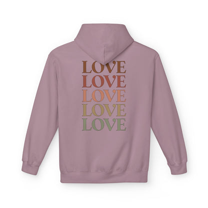 Soft Stylish LOVE Print Pullover Hoodie for streetwear fashion