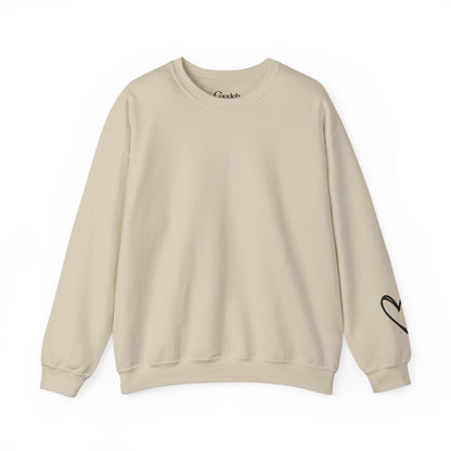 Never Give Up Crewneck Sweatshirt fabric detail