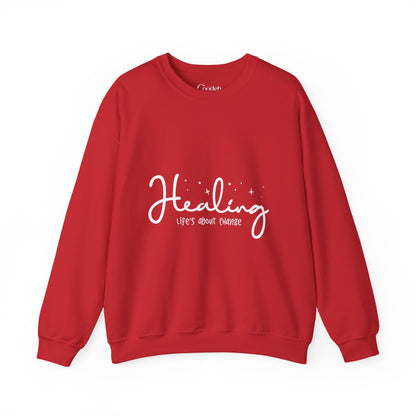 Healing Life's About Change Crewneck Sweatshirt casual streetwear look