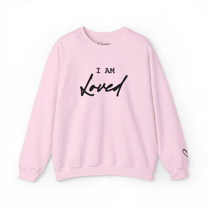 I Am Loved Crewneck Sweatshirt back view