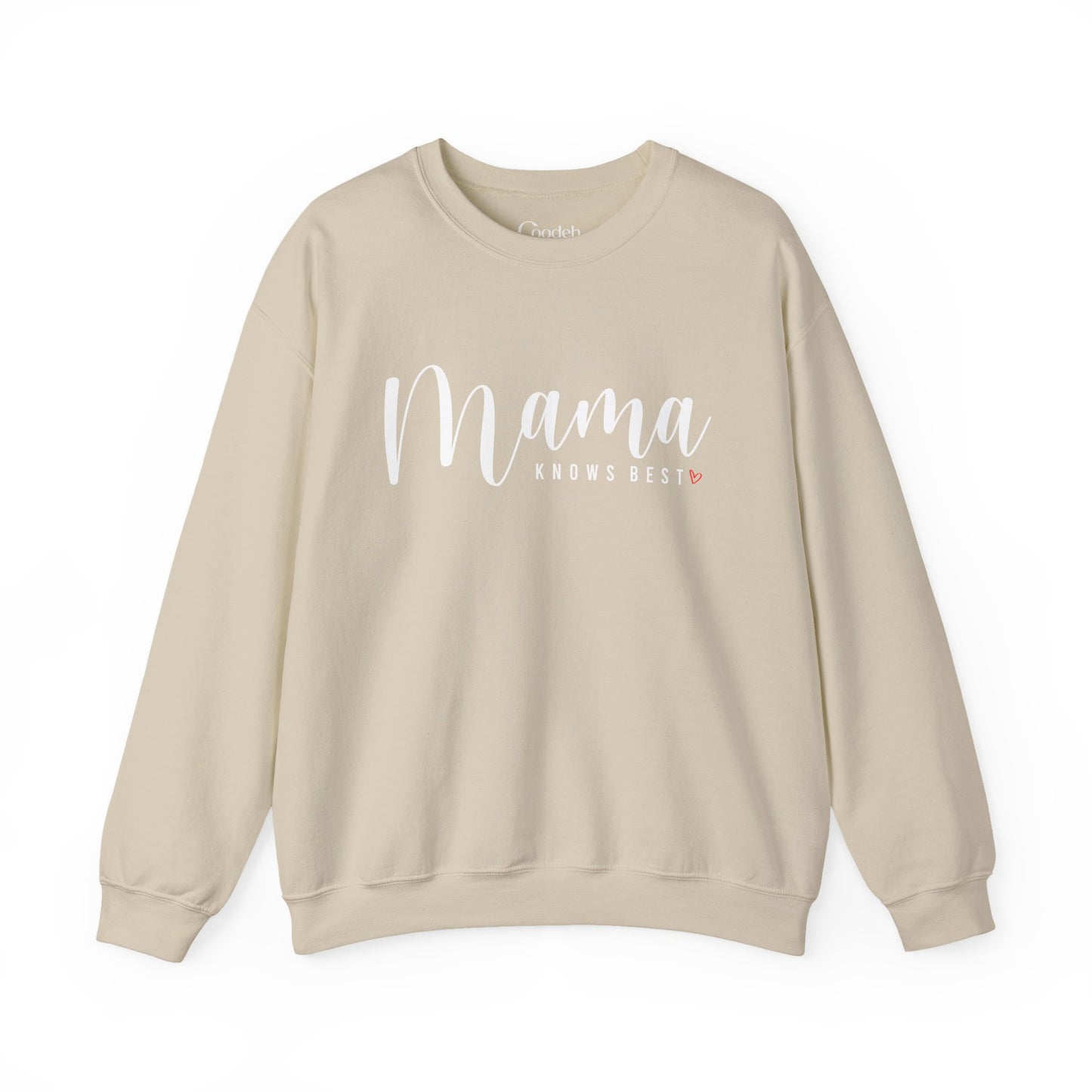 Mama Knows Best Crewneck Sweatshirt front design