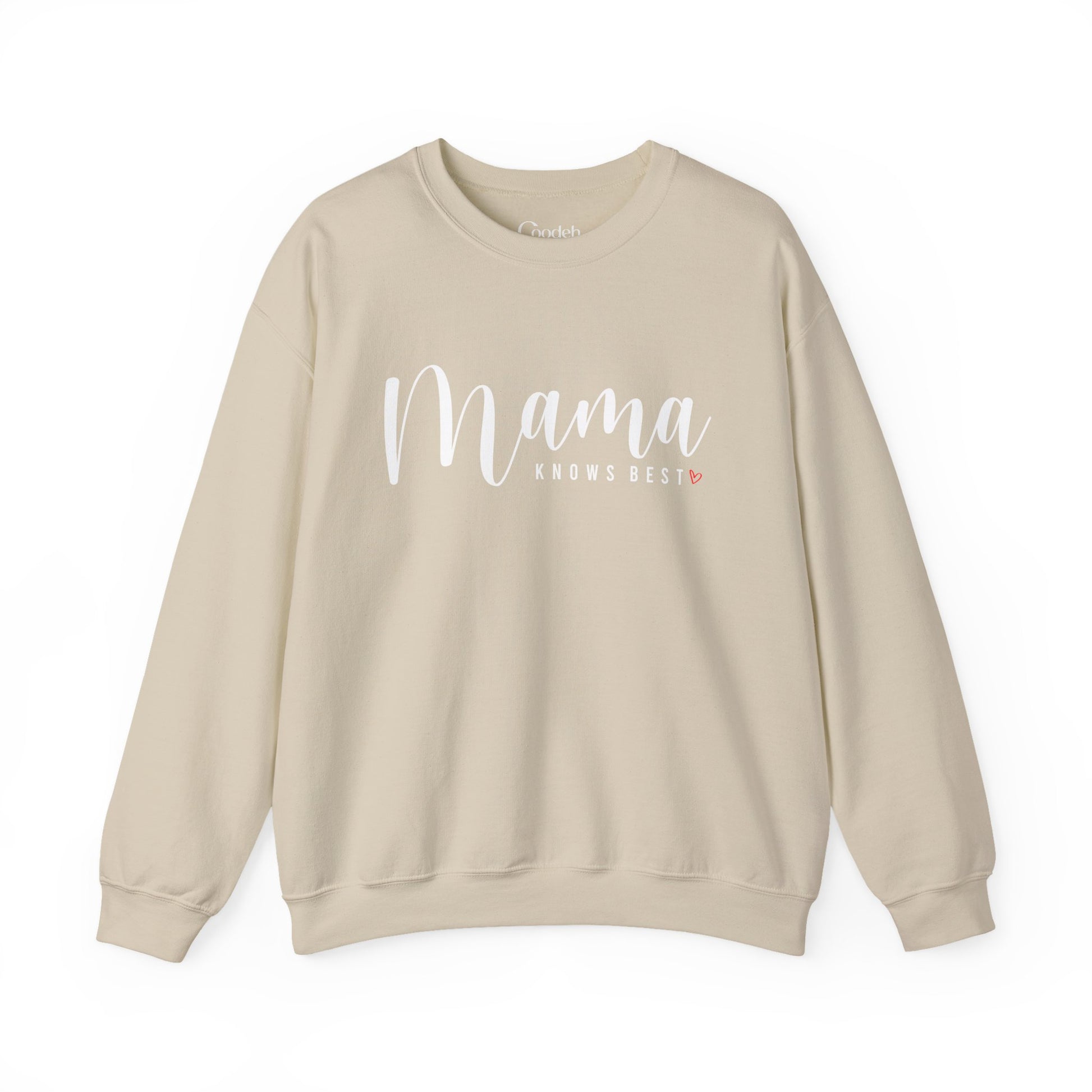 Mama Knows Best Crewneck Sweatshirt front design
