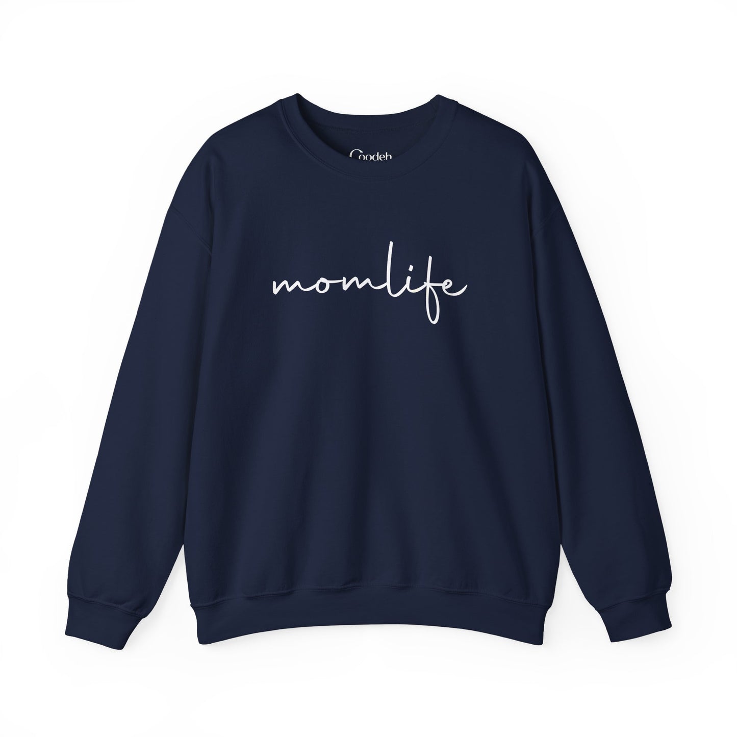 Mom Life Graphic Crewneck Sweatshirt white color option