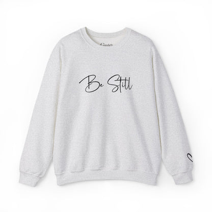 Be Still Graphic Crewneck Sweatshirt fabric detail