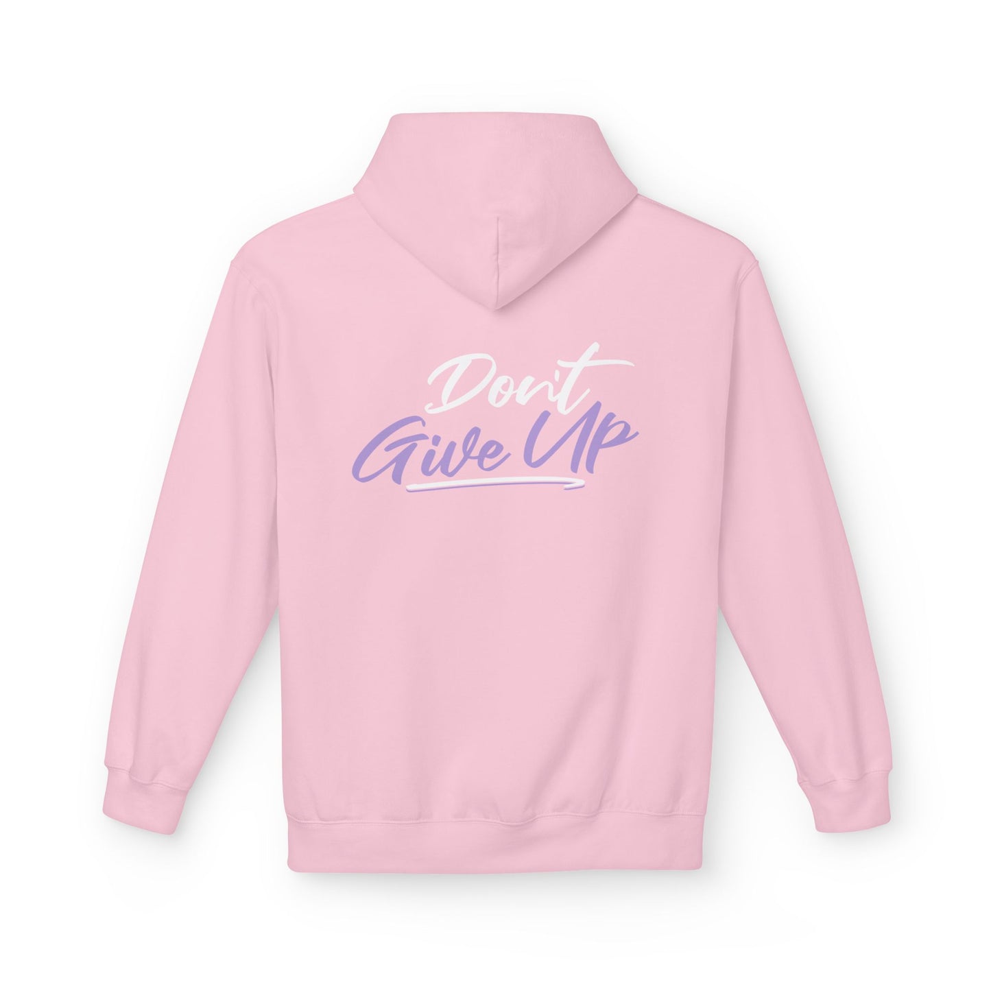 Don't Give Up Inspirational Graphic Hoodie motivational quote design
