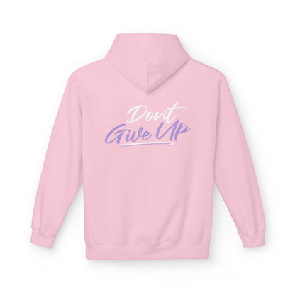 Don't Give Up Inspirational Graphic Hoodie motivational quote design