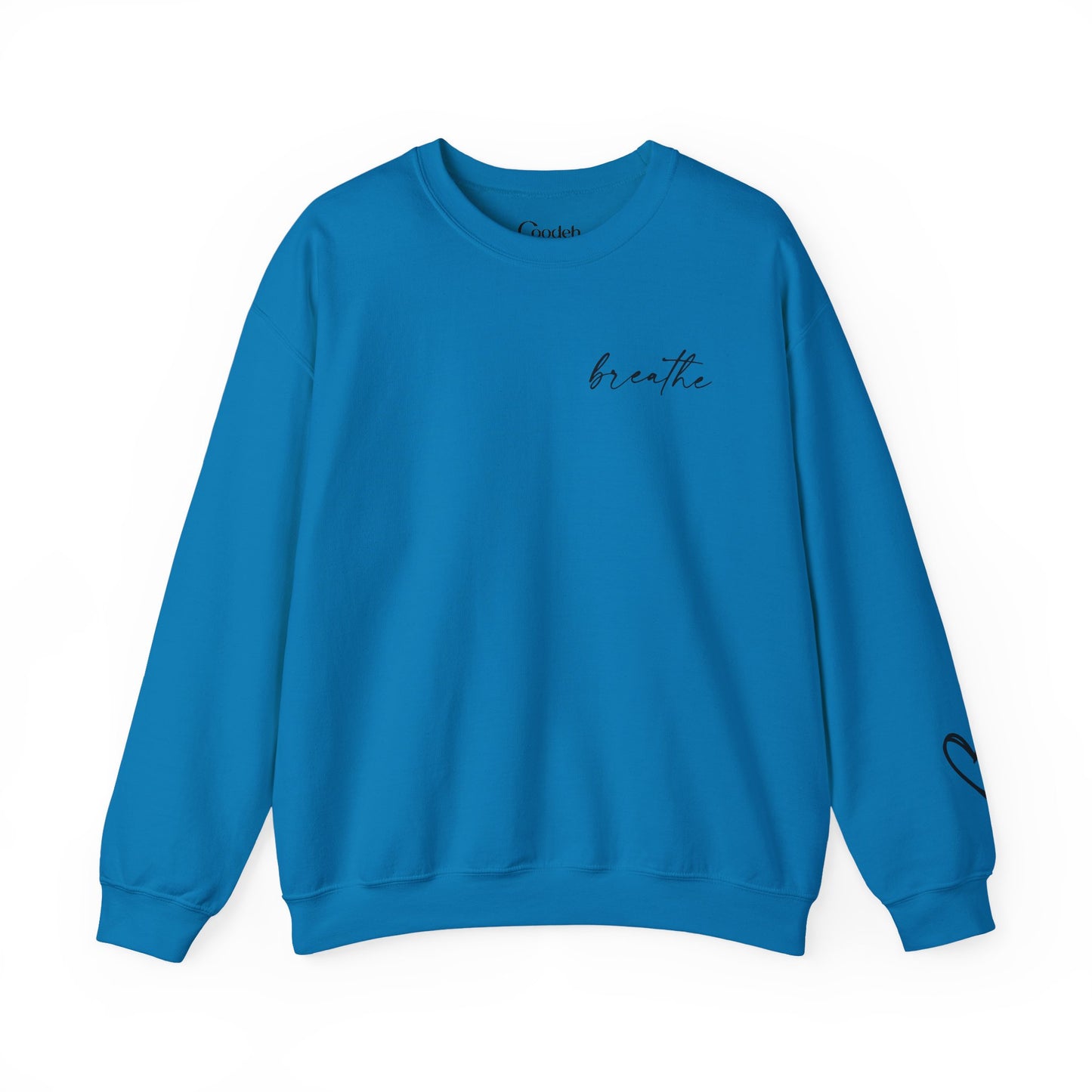Be Kind Be Brave Be You Crewneck Sweatshirt folded sweatshirt display
