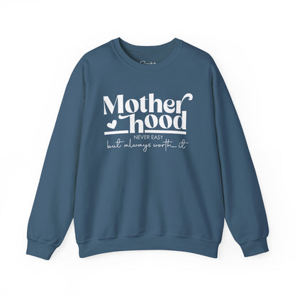 Motherhood Graphic Crewneck Sweatshirt inspirational mom apparel