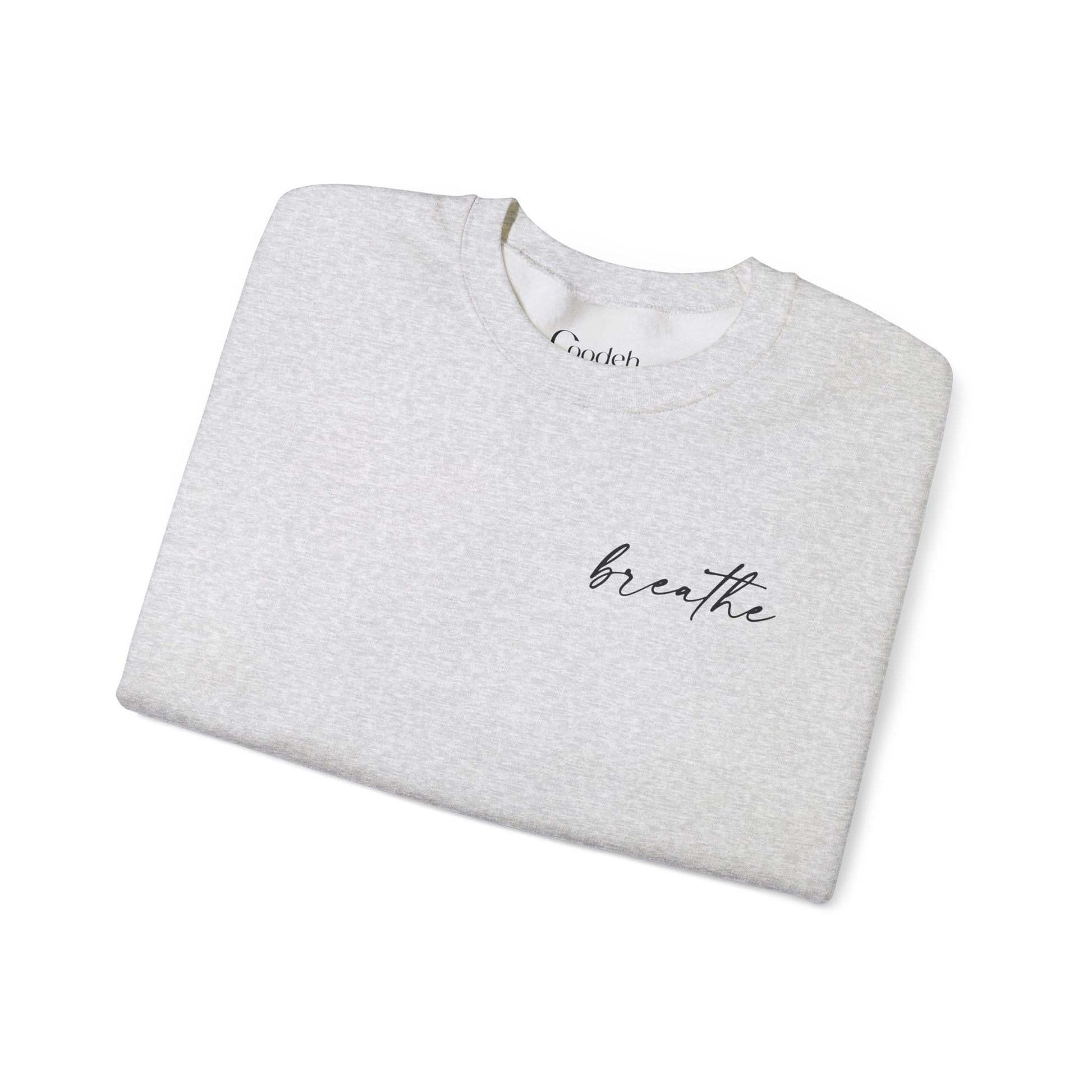 Be Kind Be Brave Be You Crewneck Sweatshirt back print close up