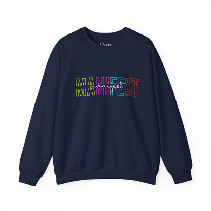 MANIFEST Graphic Crewneck Sweatshirt fabric detail