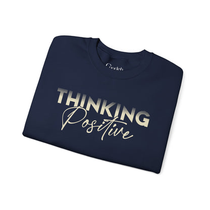 Thinking Positive Crewneck Sweatshirt weekend casual outfit