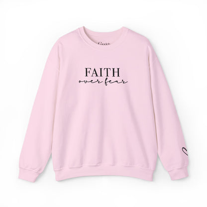Faith Over Fear Crewneck Sweatshirt everyday outfit