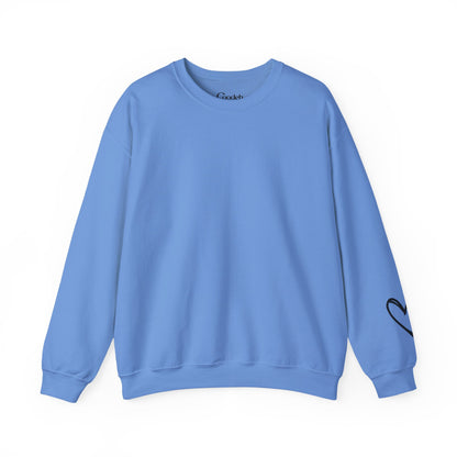 I Am Loved I Am Enough Crewneck Sweatshirt fabric detail
