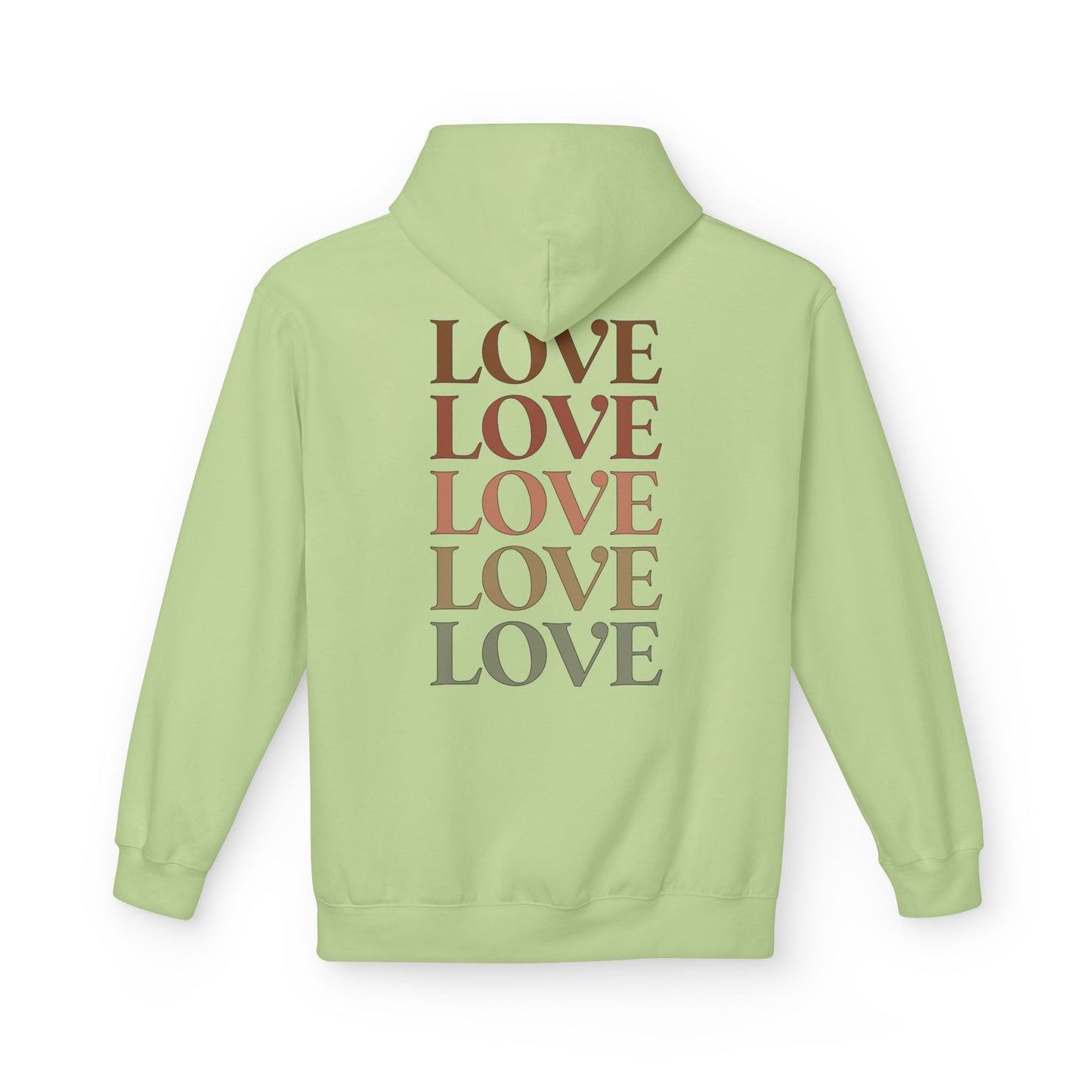 Stylish LOVE Print Pullover Hoodie black color variant