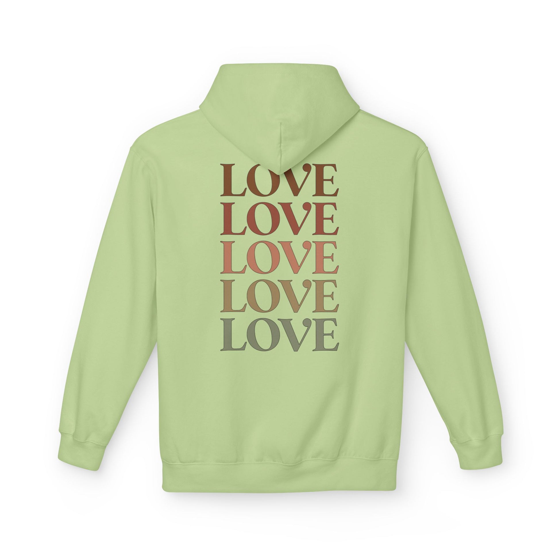 Stylish LOVE Print Pullover Hoodie black color variant