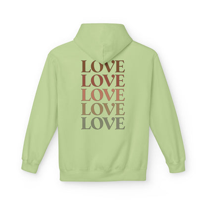 Stylish LOVE Print Pullover Hoodie black color variant