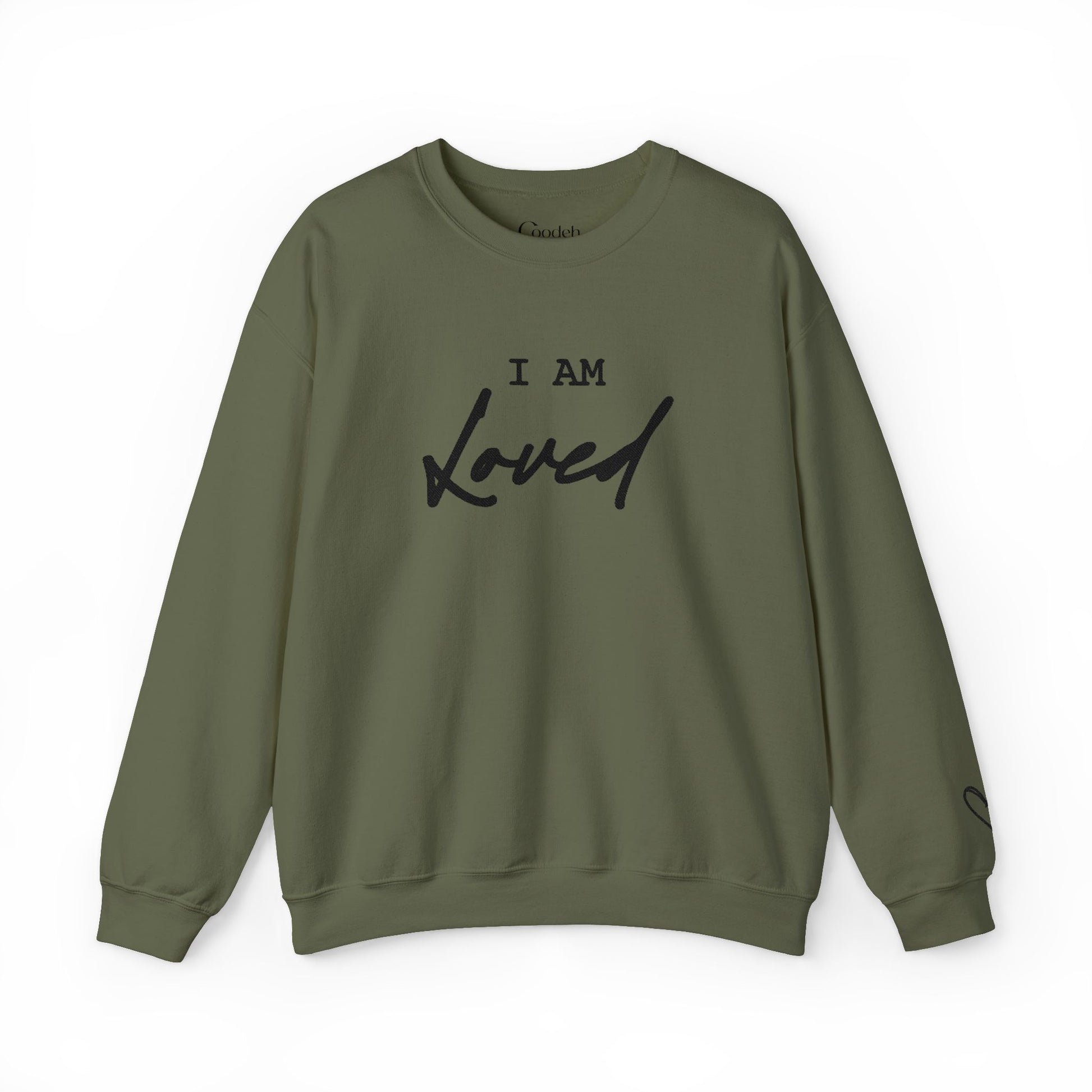 I Am Loved Crewneck Sweatshirt confidence clothing
