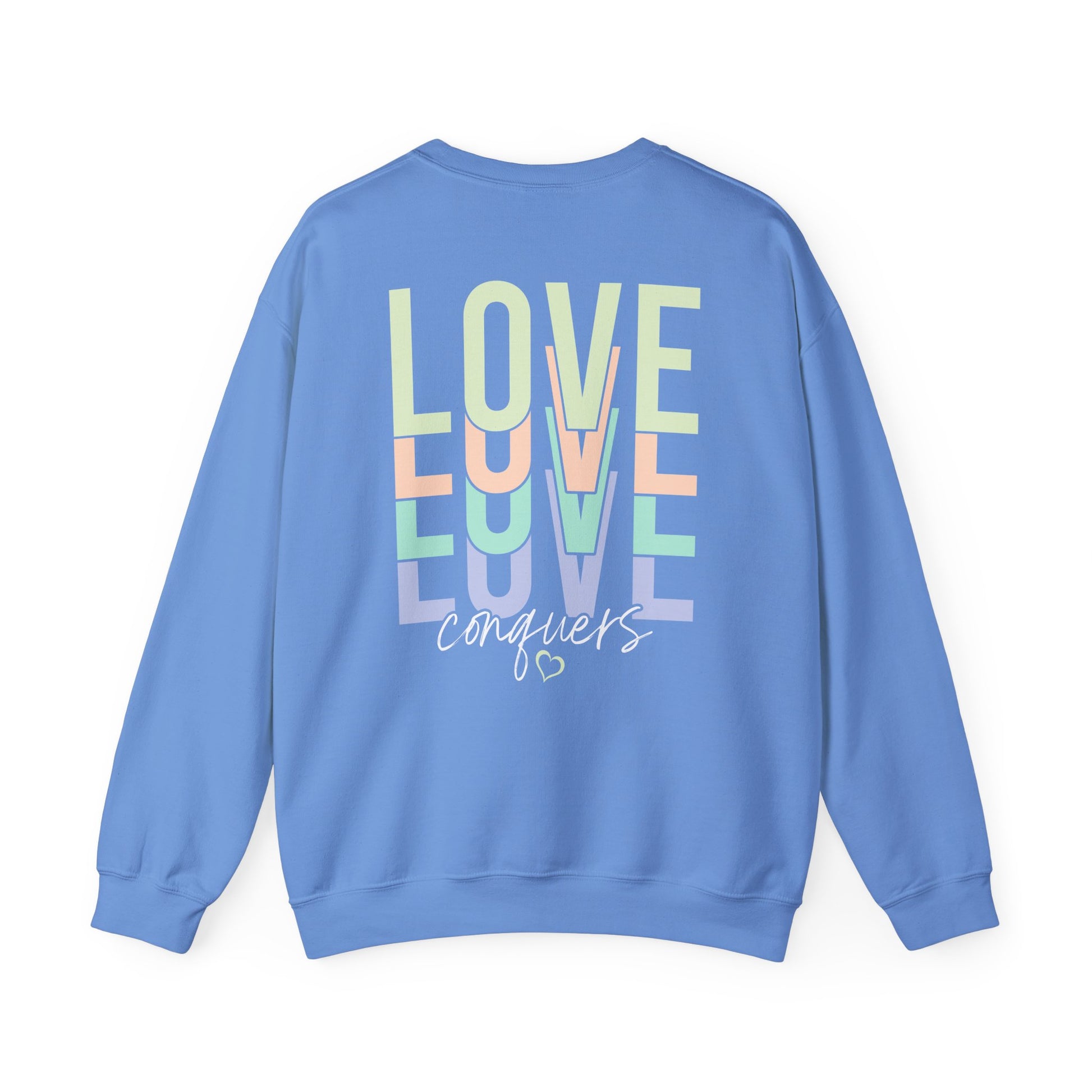 Love Conquers Crewneck Sweatshirt black color variant