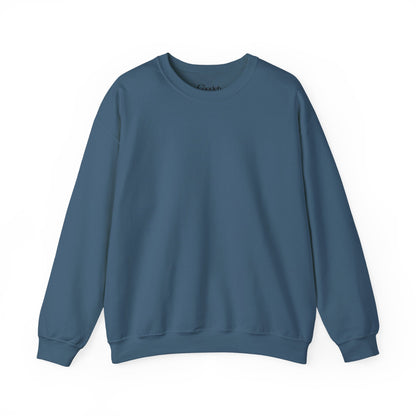 White Love Conquers Crewneck Sweatshirt back view