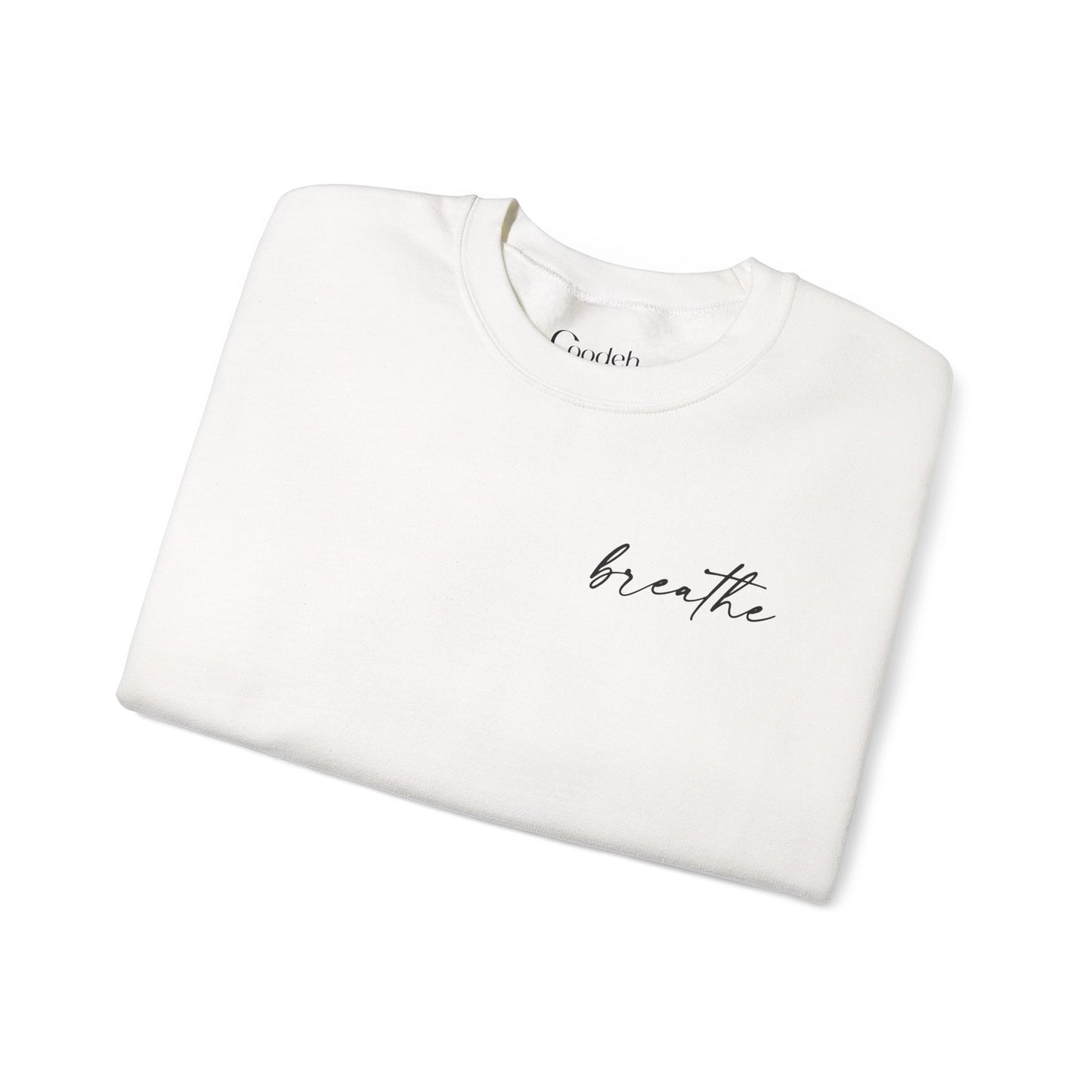 White Be Kind Be Brave Be You Crewneck Sweatshirt back view