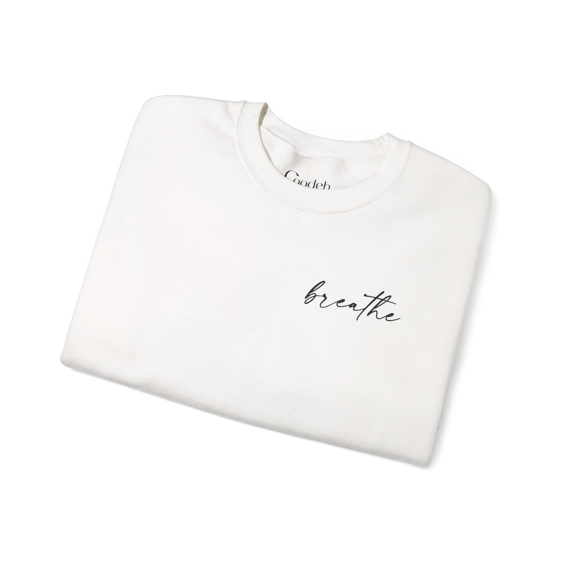 White Be Kind Be Brave Be You Crewneck Sweatshirt back view