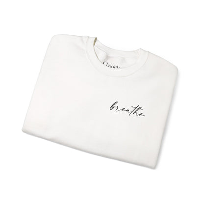 White Be Kind Be Brave Be You Crewneck Sweatshirt back view