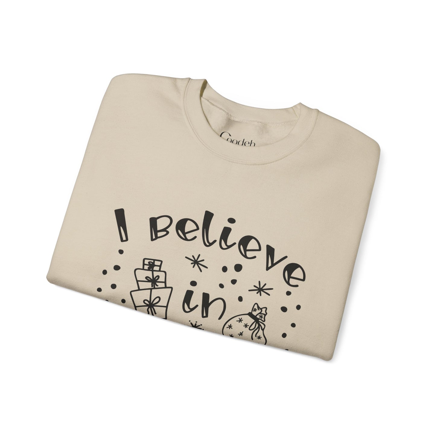 I Believe in Gifts Crewneck Sweatshirt premium quality