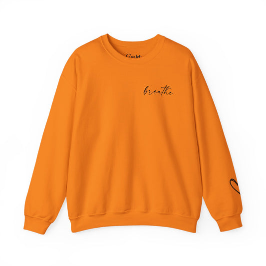 Be Kind Be Brave Be You Crewneck Sweatshirt flat lay product image