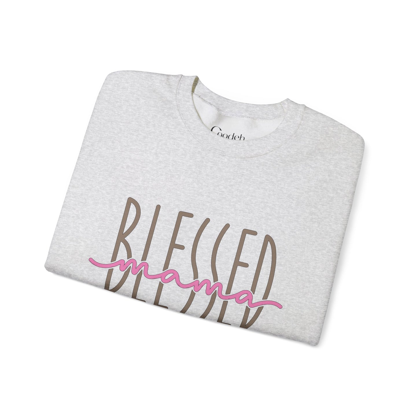Blessed Mama Crewneck Sweatshirt back view