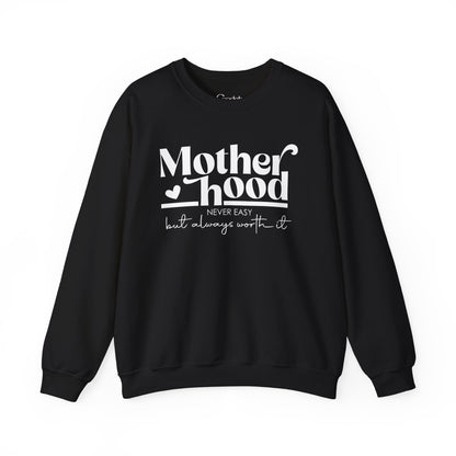 Motherhood Graphic Crewneck Sweatshirt sleeve detail