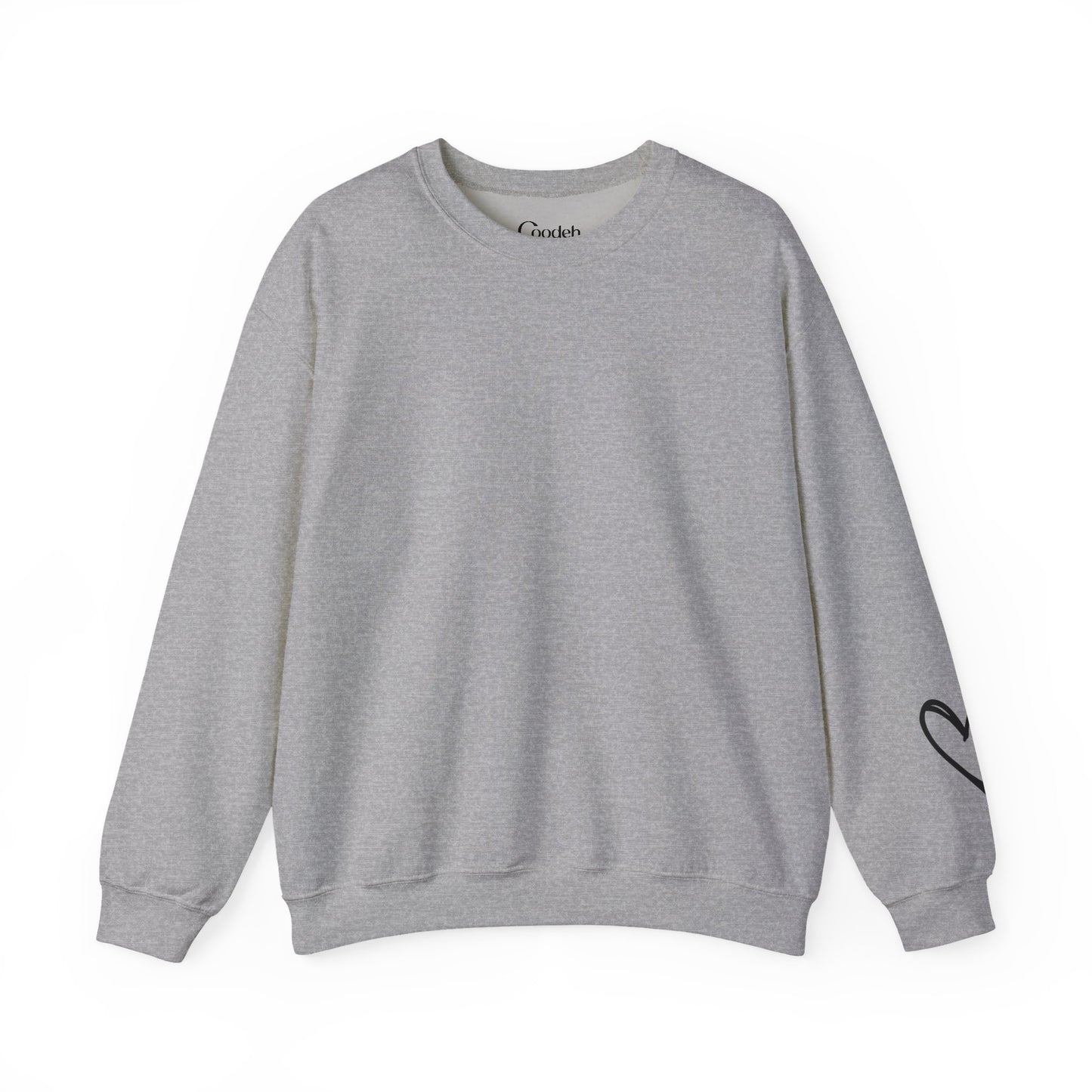 I Am Worthy Crewneck Sweatshirt sleeve detail close-up