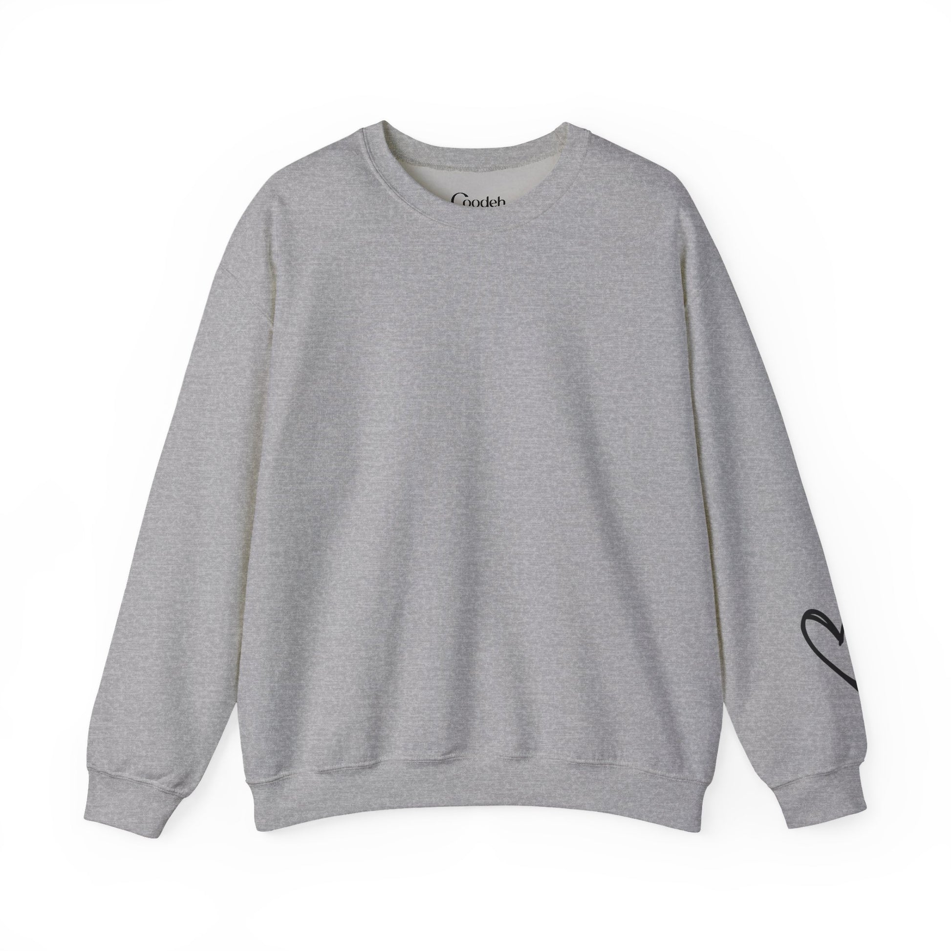 I Am Worthy Crewneck Sweatshirt sleeve detail close-up