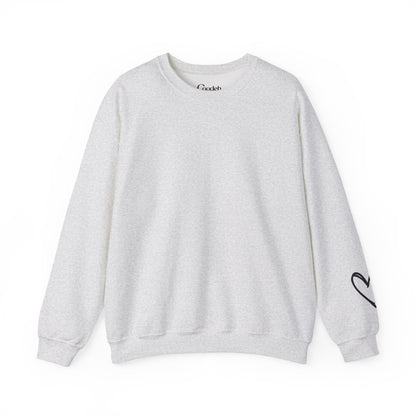 Never Give Up Crewneck Sweatshirt front design