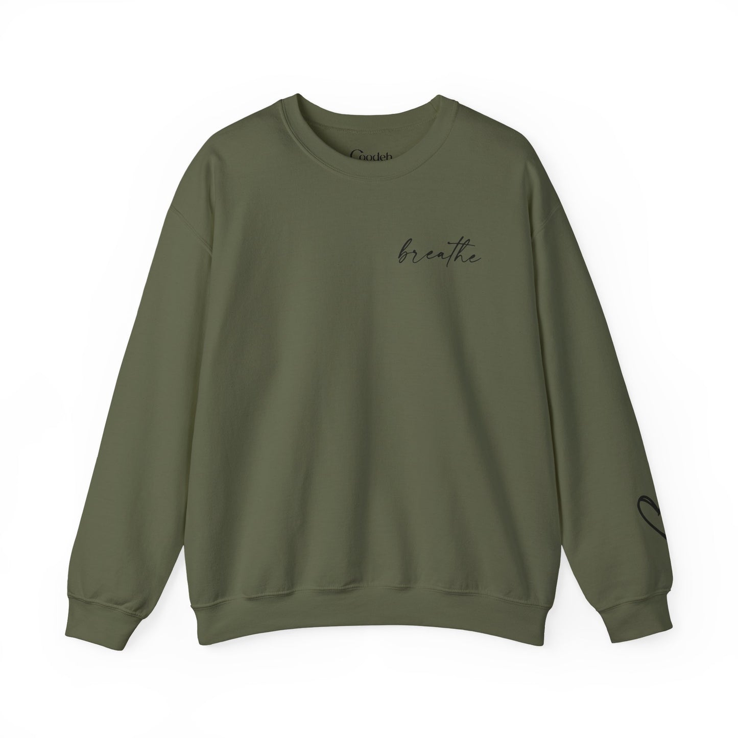Be Kind Be Brave Be You Crewneck Sweatshirt graphic artwork close-up